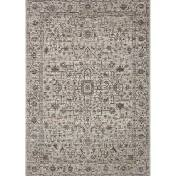 Kirklands Home Charcoal Sorrento Medallion Area Rug, 7x10 Gray Discount