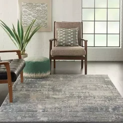 Kirklands Home Charcoal Tally Textured Area Rug, 3x5 Clearance