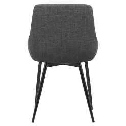Kirklands Home Charcoal Upholstered Mia Dining Chair Gray Discount