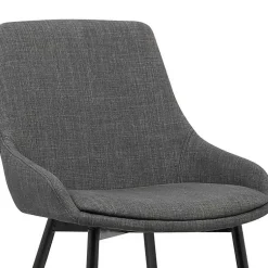 Kirklands Home Charcoal Upholstered Mia Dining Chair Gray Discount