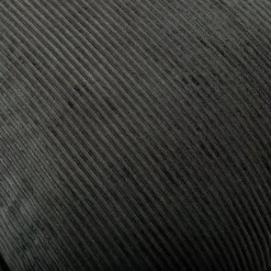 Pillows>Kirklands Home Charcoal Velvet Corduroy Flange Throw Pillow Gray