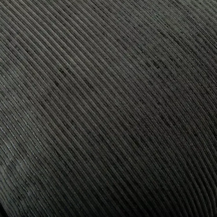 Pillows>Kirklands Home Charcoal Velvet Corduroy Flange Throw Pillow Gray