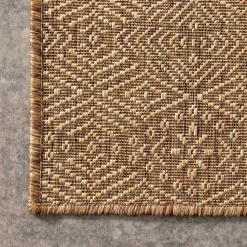 Kirklands Home Charlotte Elegant Outdoor Rug, 8x10 Tan