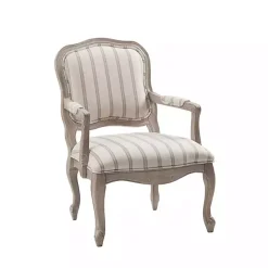 Kirklands Home Chaucer Navy Striped Accent Chair Online