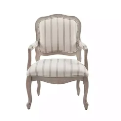Kirklands Home Chaucer Navy Striped Accent Chair Online
