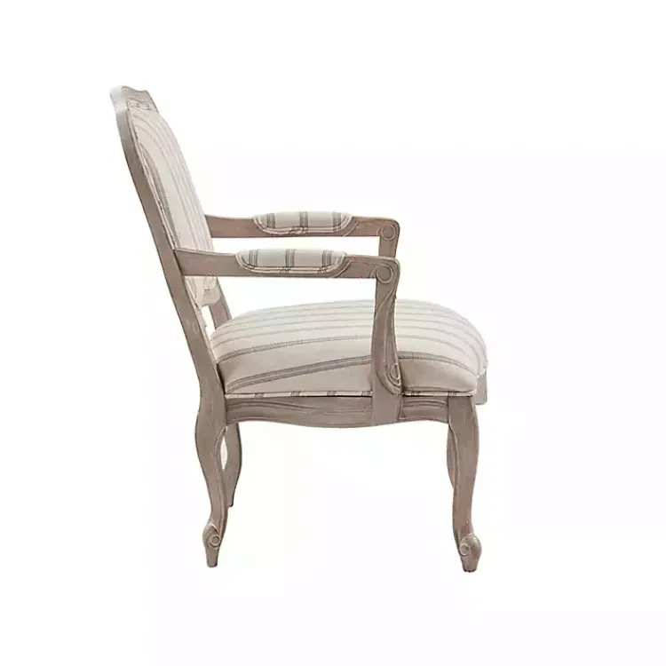 Kirklands Home Chaucer Navy Striped Accent Chair Online