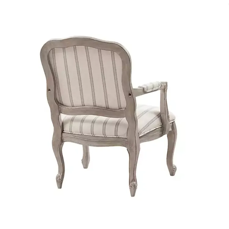 Kirklands Home Chaucer Navy Striped Accent Chair Online