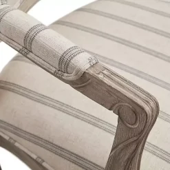 Kirklands Home Chaucer Navy Striped Accent Chair Online
