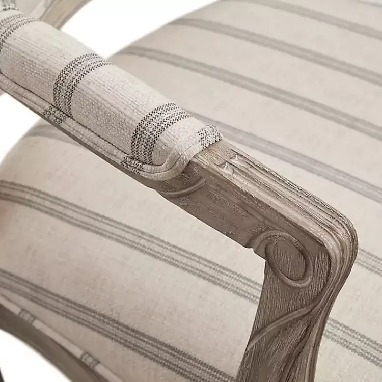 Kirklands Home Chaucer Navy Striped Accent Chair Online