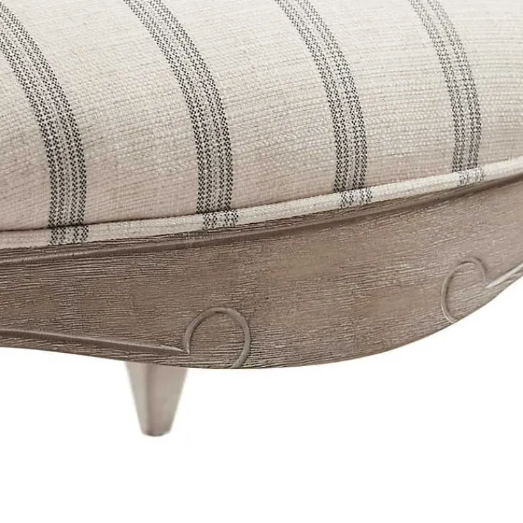 Kirklands Home Chaucer Navy Striped Accent Chair Online