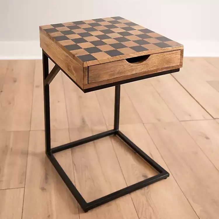 Kirklands Home Checkerboard C-Table Hot