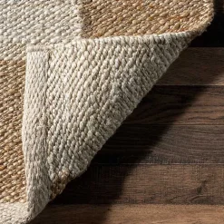 Kirklands Home Checkered Jute Area Rug, 8x10 Sale