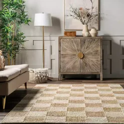 Kirklands Home Checkered Jute Area Rug, 8x10 Sale