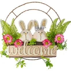Wreaths>Kirklands Home Cheerful Bunny Welcome Easter Wreath