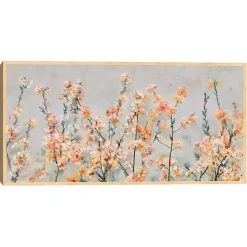 Kirklands Home Cherry Blossom Blooms Birch Framed Canvas Print New