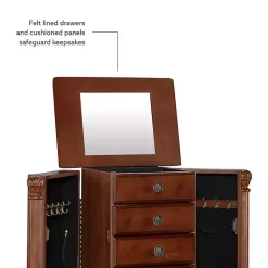 Kirklands Home Cherry 5-Drawer Ollie Petite Jewelry Armoire Brown Discount