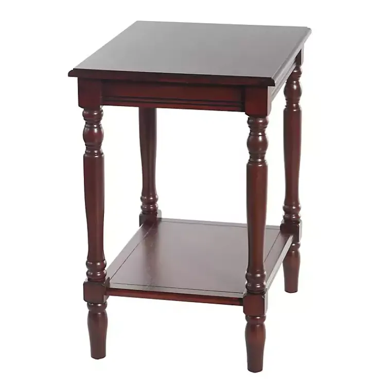 Kirklands Home Cherry Wood Sybil Accent Table Brown Discount
