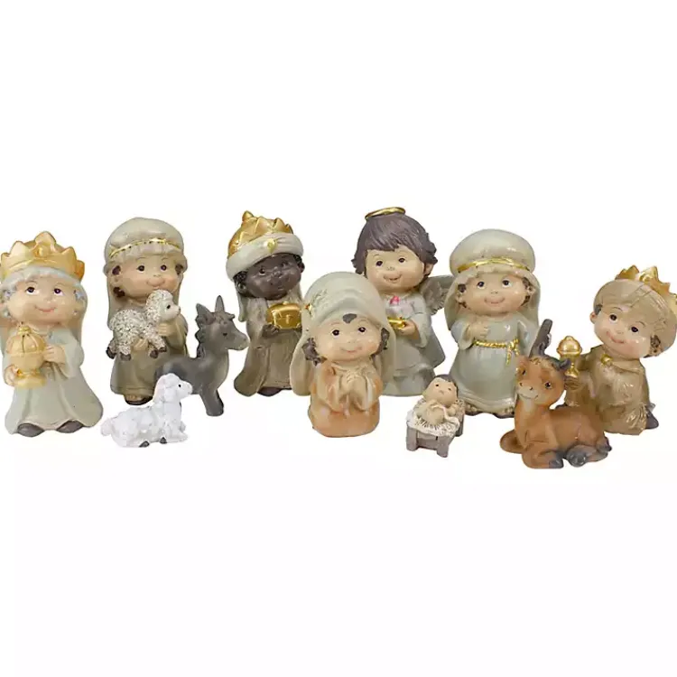 Christmas Decorations>Kirklands Home Cherubic Christmas 11-pc. Nativity Set