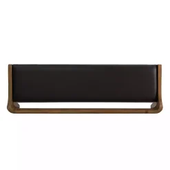 Kirklands Home Chestnut Acacia Wood Cushioned Bench Brown Hot
