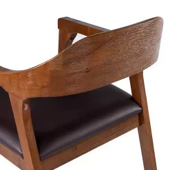 Kirklands Home Chestnut Ramus Dining Armchairs, Set of 2 Brown Online