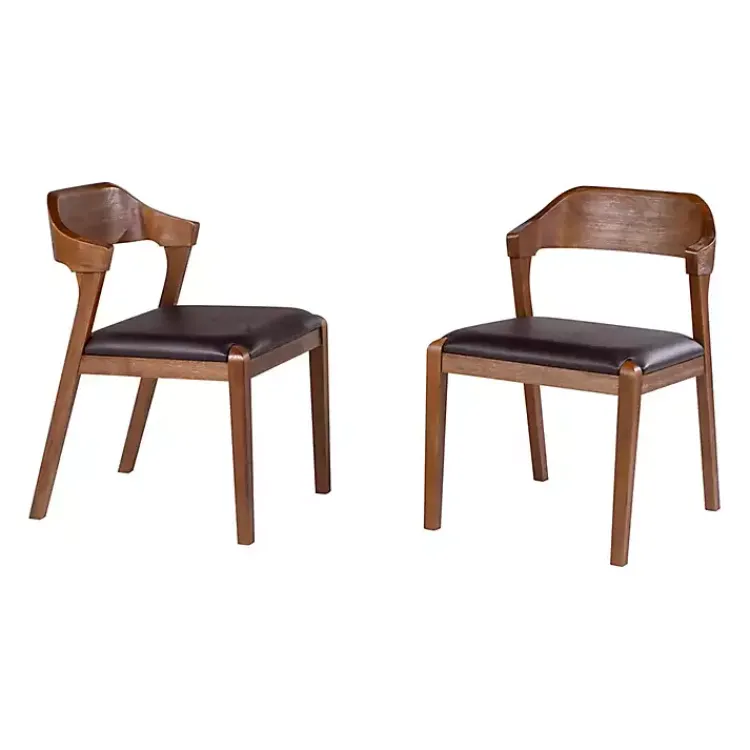Kirklands Home Chestnut Ramus Dining Side Chairs, Set of 2 Brown Sale