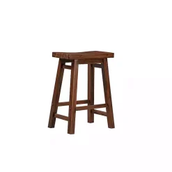 Kirklands Home Chestnut Sonoma Saddle Counter Stools, Set of 2 Brown Hot