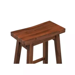 Kirklands Home Chestnut Sonoma Saddle Counter Stools, Set of 2 Brown Hot