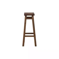 Kirklands Home Chestnut Wire Brush Saddle Bar Stools, Set of 2 Brown Best