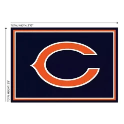 Kirklands Home Chicago Bears Area Rug, 3x4 Black Outlet