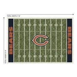Kirklands Home Chicago Bears Home Field Area Rug, 6x8 Green