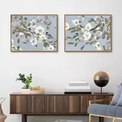 Kirklands Home Chickadee Blossoms Framed Canvas Prints, Set of 2 Outlet