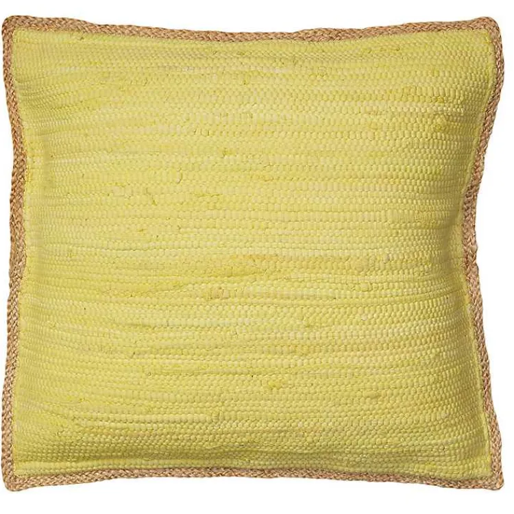 Pillows>Kirklands Home Chickadee Yellow Riley Pillow