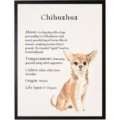 Kirklands Home Chihuahua Facts Framed Wall Plaque Online