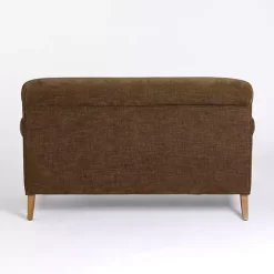 Kirklands Home Chocolate English Loveseat Brown New