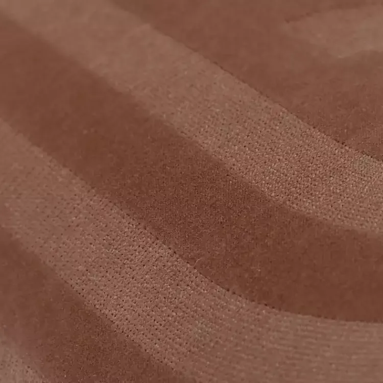 Pillows>Kirklands Home Chocolate Velvet Abstract Stripe Lumbar Pillow Brown