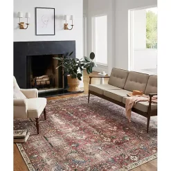 Kirklands Home Chris Loves Julia x Loloi Jules Merlot Rug, 7x9 Best
