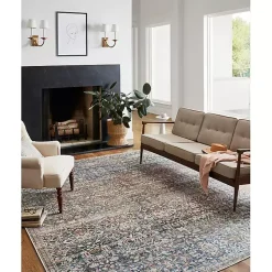 Kirklands Home Chris Loves Julia x Loloi Jules Dark Blue Rug, 2x3 Best