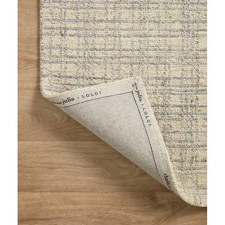 Kirklands Home Chris Loves Julia x Loloi Polly Tan Grid Rug, 2x9 New