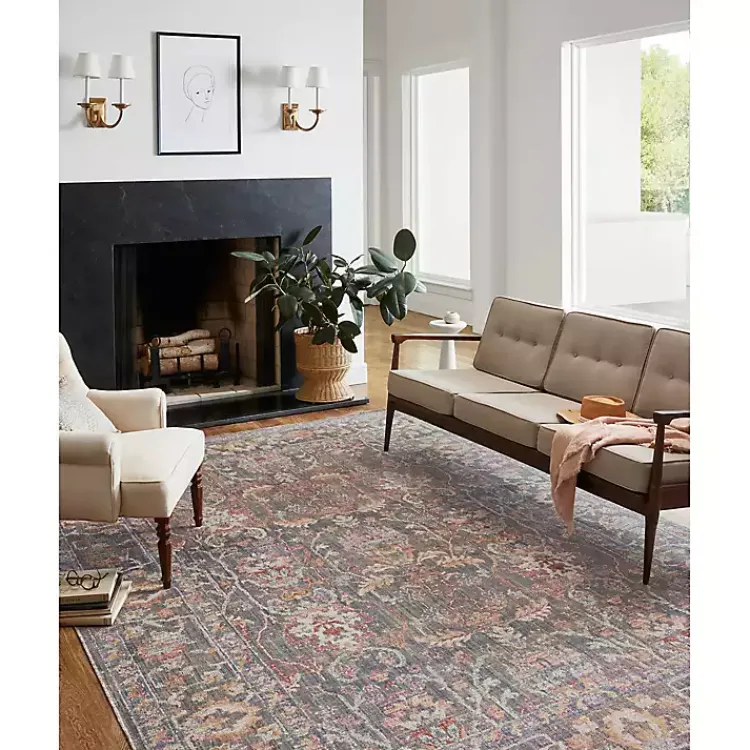 Kirklands Home Chris Loves Julia x Loloi Rosemarie Gray Rug, 5x7 Hot