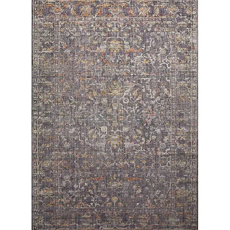 Kirklands Home Chris Loves Julia x Loloi Rosemarie Coal Rug, 6x9 New