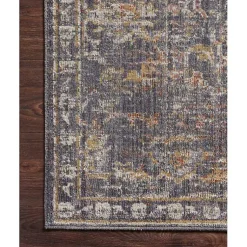 Kirklands Home Chris Loves Julia x Loloi Rosemarie Coal Rug, 6x9 New
