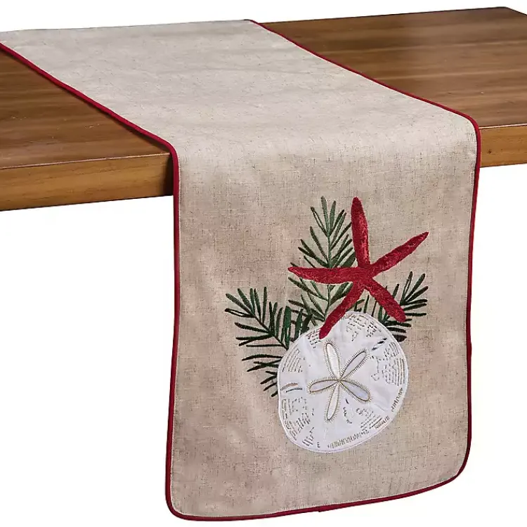 Christmas Dining & Entertaining>Kirklands Home Christmas at the Beach Table Runner