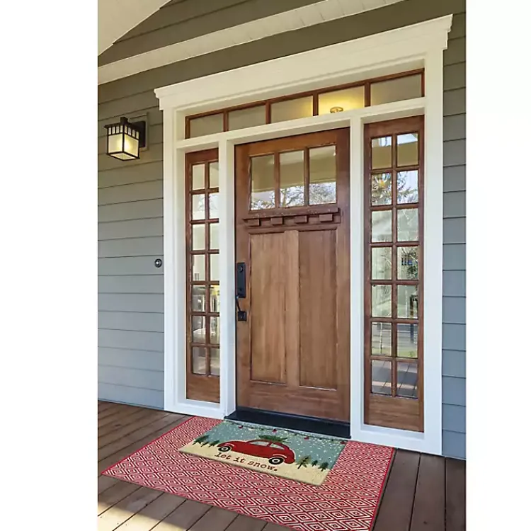 Outdoor Christmas Decorations>Kirklands Home Christmas Car Doormat Multi