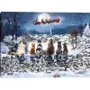 Christmas Art & Wall Decor>Kirklands Home Christmas Cats Sleigh Canvas Art Print