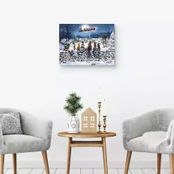 Christmas Art & Wall Decor>Kirklands Home Christmas Cats Sleigh Canvas Art Print