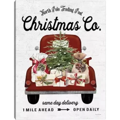 Christmas Art & Wall Decor>Kirklands Home Christmas Co. Truck Canvas Art Print