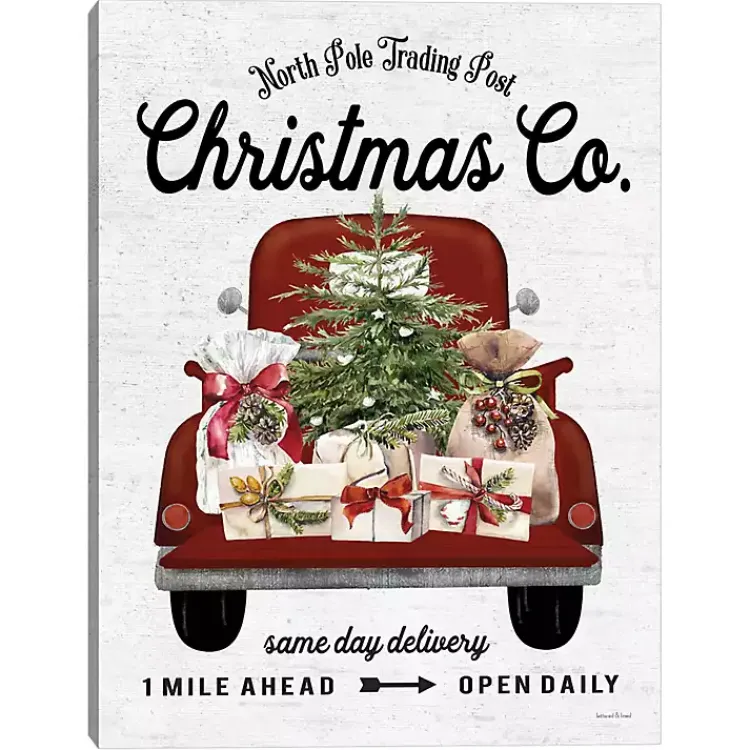 Christmas Art & Wall Decor>Kirklands Home Christmas Co. Truck Canvas Art Print
