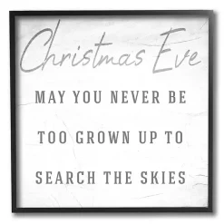 Christmas Art & Wall Decor>Kirklands Home Christmas Eve Search the Skies Canvas Wall Plaque