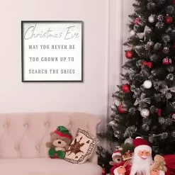 Christmas Art & Wall Decor>Kirklands Home Christmas Eve Search the Skies Canvas Wall Plaque