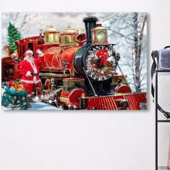 Christmas Art & Wall Decor>Kirklands Home Christmas Express Canvas Art Print Red
